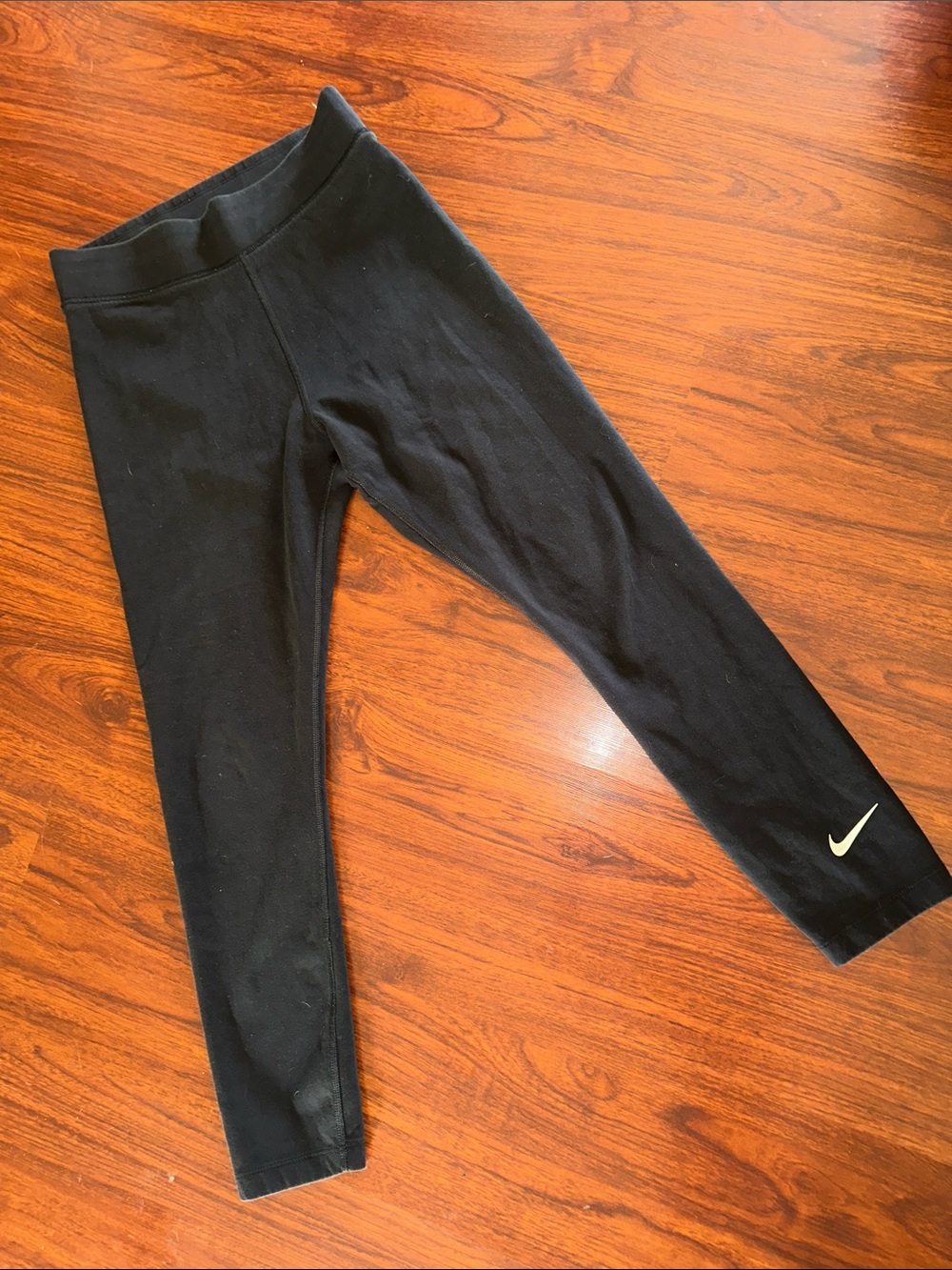 Nike Black Leggings with White Swoosh